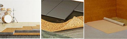 Taille standard, assise de substrat de bâche du liège 200kg/m3-300kg/m3/de petit pain de liège, bon bruit et isolation thermique