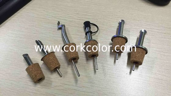 Wholesale 304/201 Stainless Steel Liquor Spirit Wine Bottle Pourer with Eco Friendly Stopper