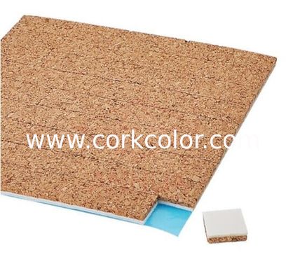 China Adhesive Cork Pads for Protective Glass 12x12mm, 1.5mm thickness Factory