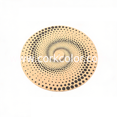 Natural Cork Fabric Engineered for Vibration Damping and Static Electricity Reduction in Vinyl Record Player Accessories