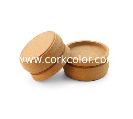 BSCI Certified Factory Custom Creative Cork Candle Holder Base Aromatherapy Cork Tray Home Atmosphere Decor
