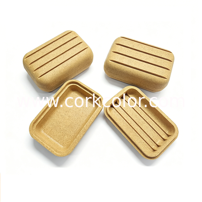 Custom Molded Integrated Eco Cork Soap Box Complex Shape Handicraft Storage Case