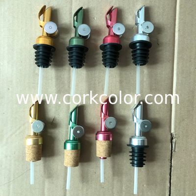 La vente en gros 12cm d'usine a pesé l'huile Pourer, bec à fermeture automatique, 4 couleurs Siver disponible/or/rouge/vert